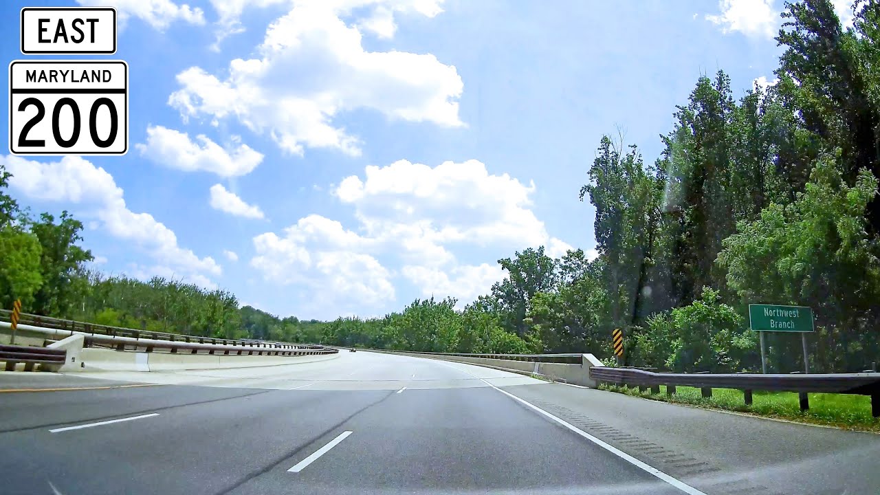 Maryland Route 200 (Intercounty Connector) Eastbound (Full Trip) YouTube