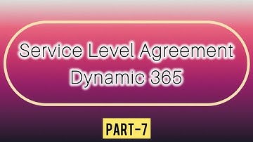 Dynamic 365 : Configure SLA for Custom Entity