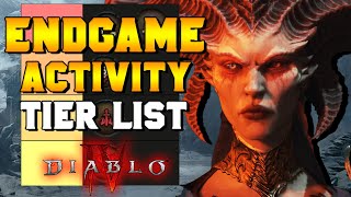 Endgame Events &amp; Activity Tier List for DIablo 4