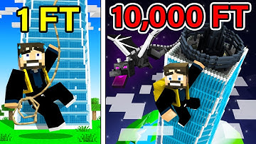 Climbing a 7,803,635 Floor Skyscraper in Minecraft