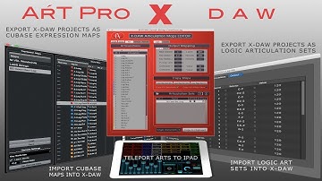 ART Pro X-DAW • The Best Editor/Converter for Cubase Expression Maps and Logic X Articulation Sets.