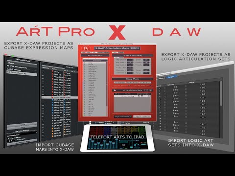 ART Pro X-DAW • The Best Editor/Converter for Cubase Expression Maps and Logic X Articulation Sets.