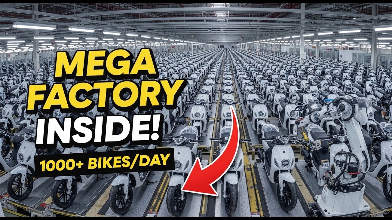 🛵🏍 How Electric Motorbikes Are Made: Inside a Mega-Scale EV Factory | Full Process