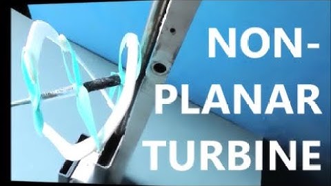 Non-planar toroidal 3 stages turbine plus curved tangential blades at slow flow