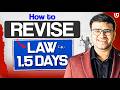 CA Foundation | How to Revise Law in 1.5 DAYS | CA Indresh Gandhi | Ultimate CA