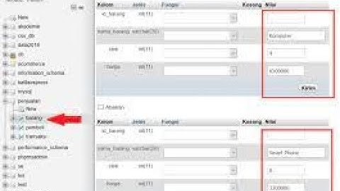 Tutorial Membuat Tabel Di Database MySQL Pada PHPMyAdmin