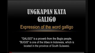 Peribahasa Bugis (Galigo) / Bugis Proverbs - Part 001