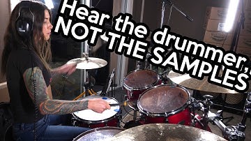 Mix drums without samples:  Here