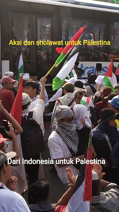 Aksi dan doa untuk bela Palestina#aksi#palestine#merdeka#monas#jakarta#indonesia
