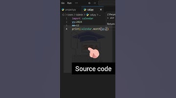 Generate Calendar Using Python | Tip#192|#trending #viralshort #ytshorts