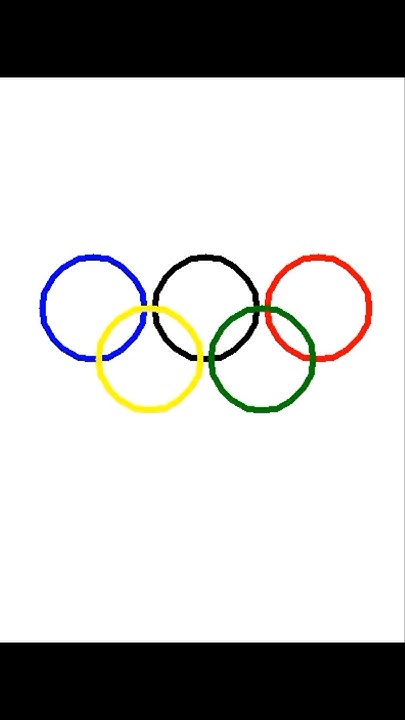 Draw olympic symbol using Python program. #python #ai #programming ...