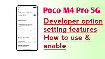 Poco M4 Pro 5G Developer option setting features How to use & enable