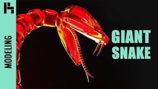 Modeling a GIANT SNAKE in MAYA!