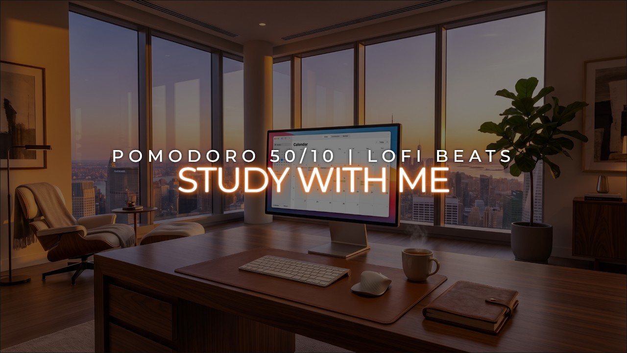 Watch STUDY WITH ME 🌆 Skyscraper Office at Sunset | 2 Hours Pomodoro 50/10 | Jazz Lofi Focus on YouTube Watch STUDY WITH ME 🌆 Skyscraper Office at Sunset | 2 Hours Pomodoro 50/10 | Jazz Lofi Focus on YouTube