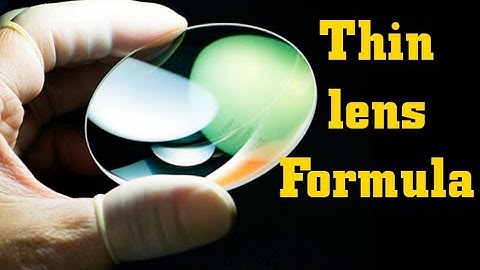 L23: Lens formula for thin lens by using system matrix
