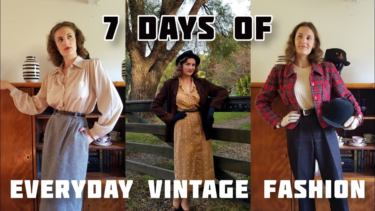 My Week in Outfits ~ Everyday 1940s Fashion 