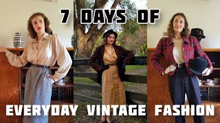 My Week in Outfits ~ Everyday 1940s Fashion
