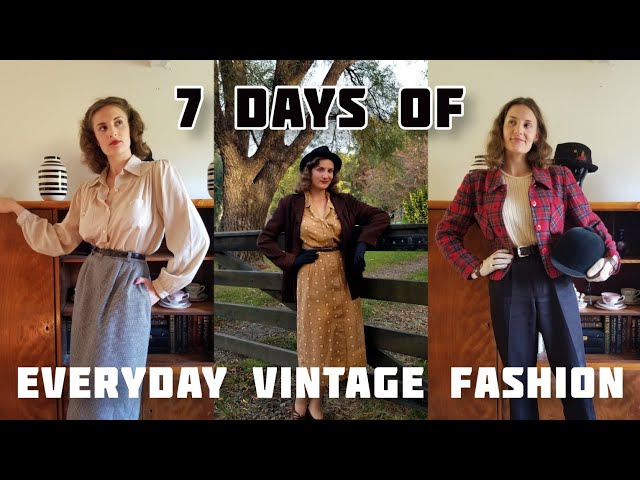 My Week in Outfits ~ Everyday 1940s Fashion 