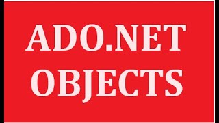 ado.net objects