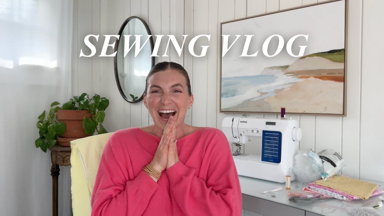 LEARNING HOW TO SEW | my first three sewing projects - YouTube