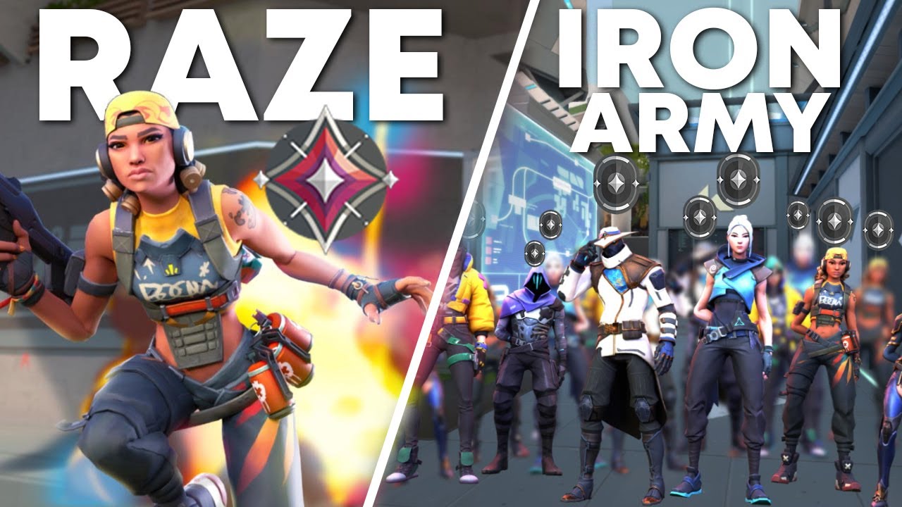 How many IRONS will it take to beat my Immortal Raze in Valorant?
