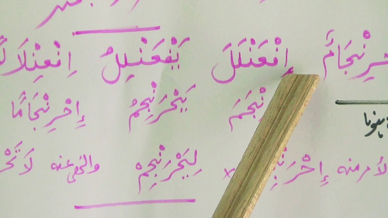 Video 9: Arabic crash course ( Derived Quadriliteral Verb) - YouTube