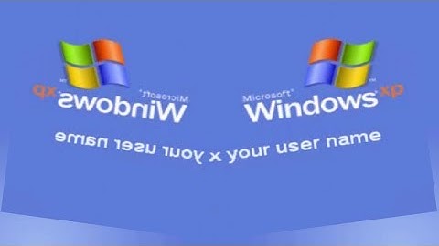 Windows XP with all sounds reversed