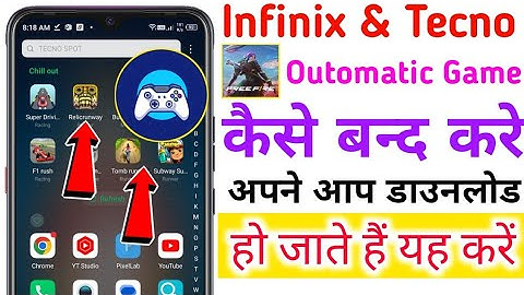 Tecno mobile mein automatic game downloading problem solve | infinix automatic game install problem