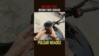 NS400Z Mileage Test🤔#trending #ns400 #short
