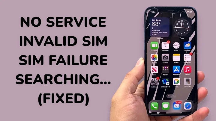 iPhone 12 Pro / Max / Mini: No Service / Searching / No SIM Card / SIM Failure / Invalid SIM (FIXED)