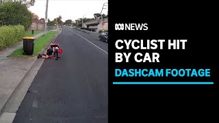 Woman arrested after video shows driver appearing to deliberately hit cyclist | ABC News