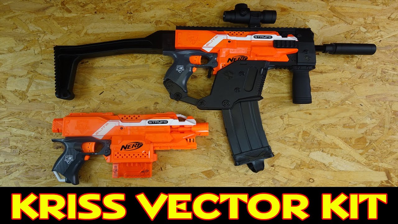 KRISS VECTOR MOD KIT FOR NERF STRYFE FROM WORKER [deutsch/german] - YouTube