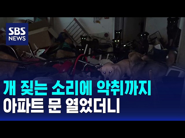 개 짖는 소리에 악취까지..아파트 문 열었더니 / SBS 모닝와이드 2부