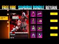 FREE FIRE ZOMBIE SAMURAI BUNDLE RETURN, 😱🔥 MYSTERY SHOP, DIAMOND ROYALE, WEAPON ROYALE, NEW EVENTS