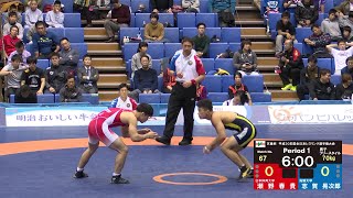 天皇杯レスリング全日本選手権2018 男子フリー70kg級 決勝