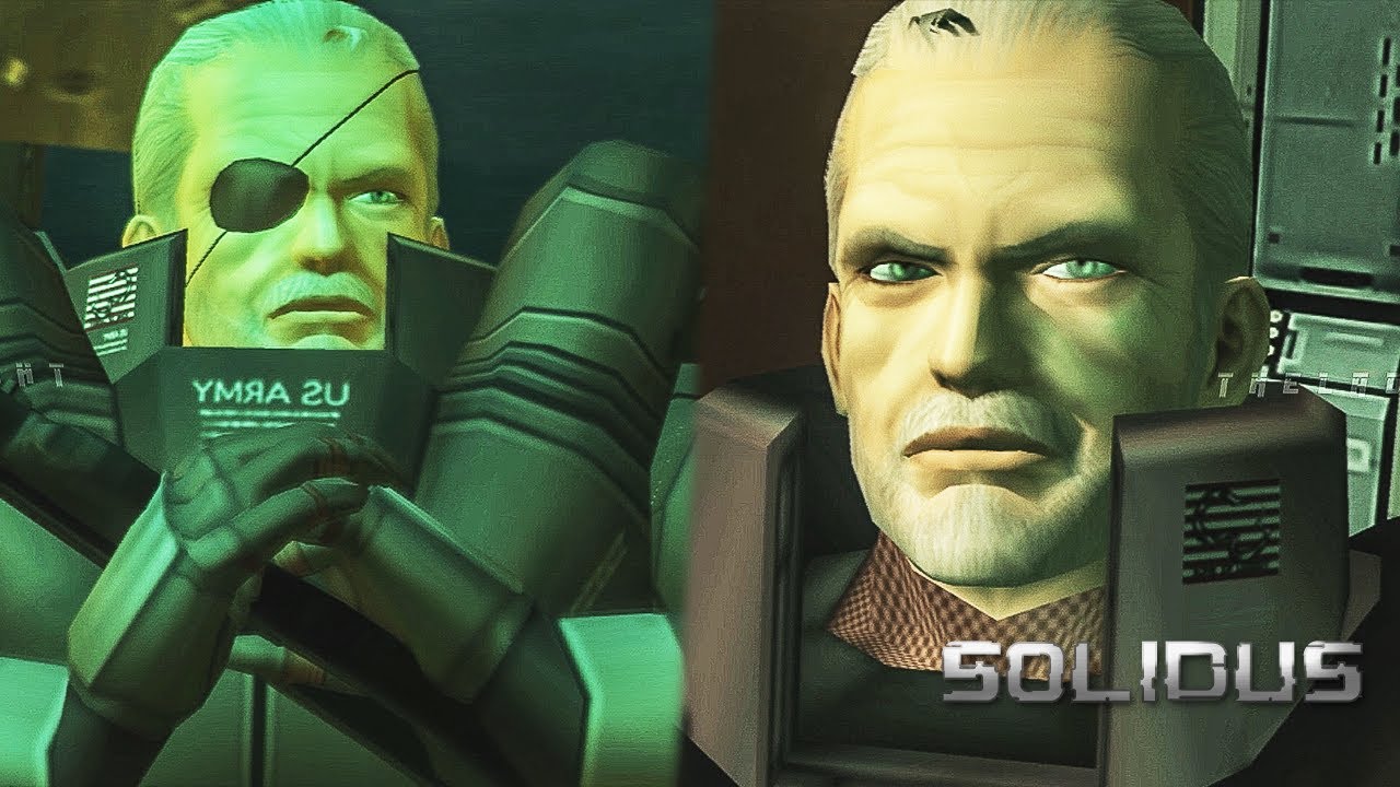 All Solidus Snake Cutscenes Encounter Metal Gear Solid 2 Gameplay 