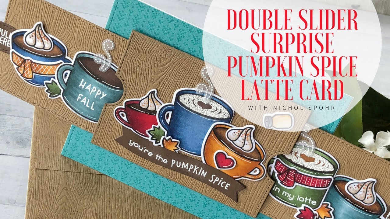 Lawn Fawn | Double Slider Surprise Pumpkin Spice Card