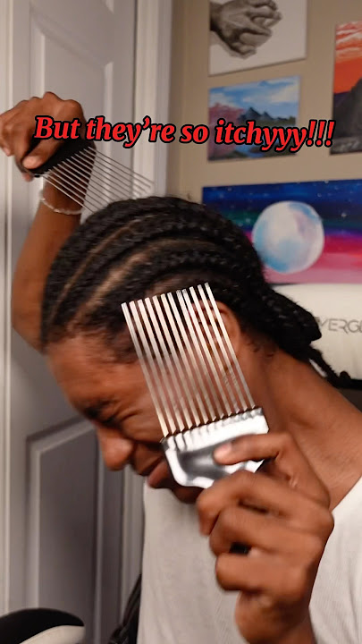 Why do braids itch so much? #afro #curls #curlyhair #hairstyles #braids #afrohairstyles #blackhair