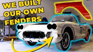 We Removed the Widebody kit to build our own fiberglass OEM Fenders on this 1962 C1 Corvette