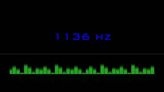 ⒽⓏ| 1136 hz Pure Tone Frequency| NO Music , For Meditation, Testing. Black Screen