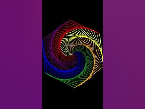 How to create Rainbow Benzene in python | turtle | turtle graphics #2 # ...