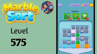 Marble Sort level 575  solution and walkthrough for gameplay 