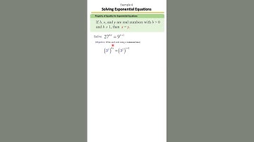 Solving Exponential Equations using the Property of Equality (Same Base) Example 4