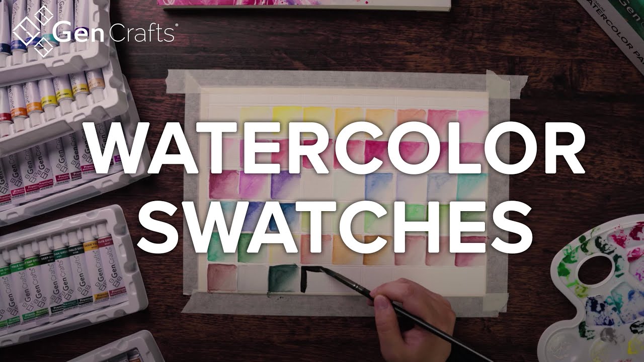 HOW TO USE WATERCOLOR PAINT TUBES / Activate / Blend / Create Flowers  #gencrafts #watercolortubes 
