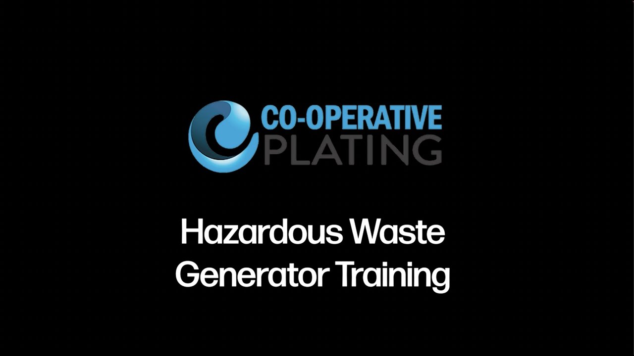 Hazardous Waste Generator Training YouTube