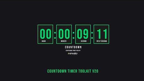 Countdown Timer Toolkit V20 - After Effects Template Videohive