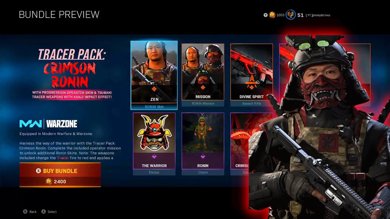 Crimson Ronin Bundle Walkthrough | Zen Ronin Skin | Immortal Slash Melee Skin