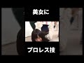 美女にプロレス技