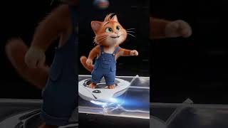The Lonely Architect Who Repairs Cosmic Bridges #PixarStyle #CosmicBridge #CuteCat