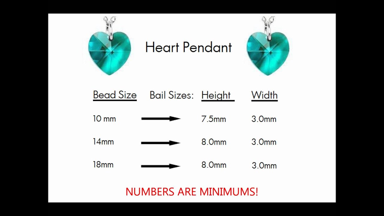 Bail Size Chart